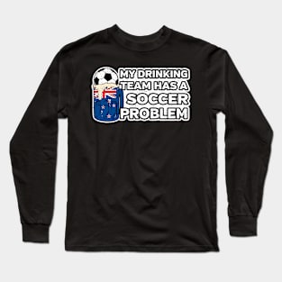 New Zealand Soccer Drinking Team Long Sleeve T-Shirt